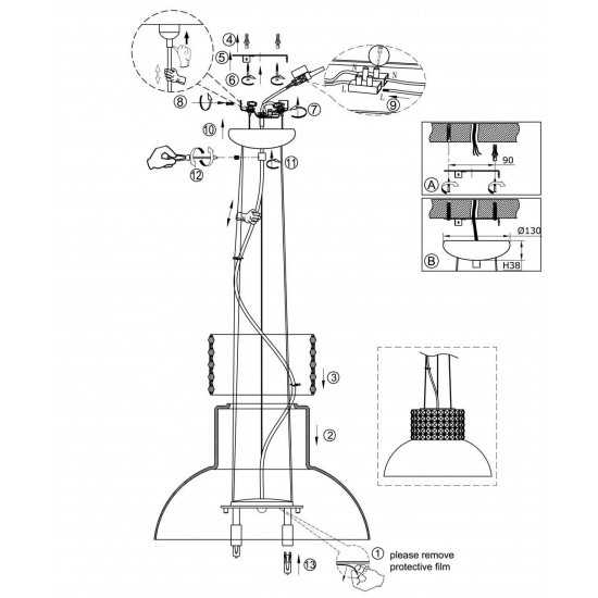 Подвесной светильник Odeon Light Larus 2605/4