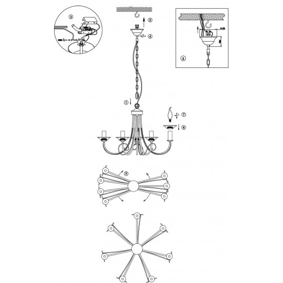 Подвесная люстра Odeon Light Riva 2529/7