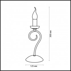 Настольная лампа Odeon Light Sandia 1425/1T