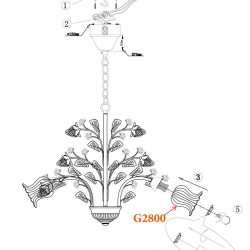 Подвесная люстра Odeon Light Fragola 2800/5