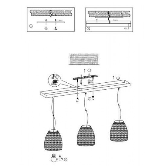 Подвесной светильник Odeon Light Keni 2492/3