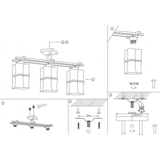 Потолочная люстра Odeon Light Atir 2437/3C