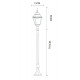 Уличный светильник Arte Lamp Bremen A1016PA-1BK