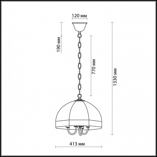 Подвесная люстра Odeon Light Valso 2344/3A