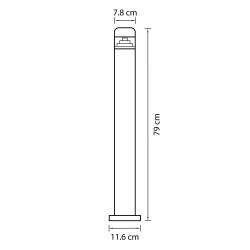 Уличный светодиодный светильник Lightstar Raggio 376707