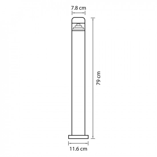 Уличный светодиодный светильник Lightstar Raggio 376707