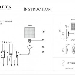 Бра Freya Timone FR5100-WL-01-BR