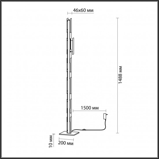 Торшер светодиодный Odeon Light Fierro 4991/36FL