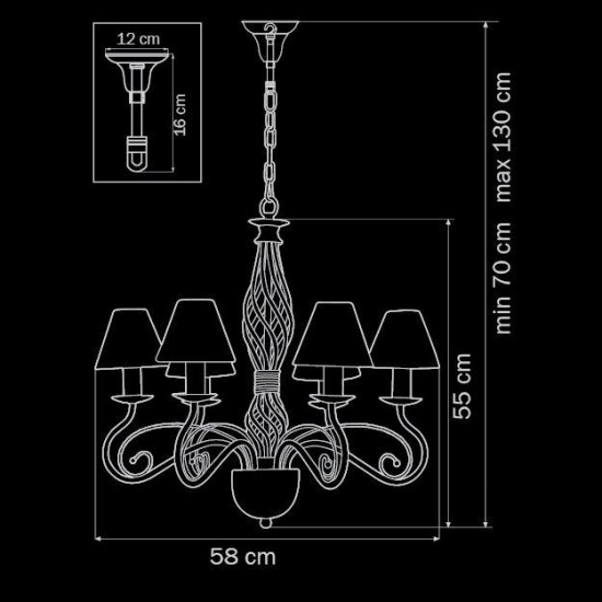 Подвесная люстра Lightstar Esedra 782060