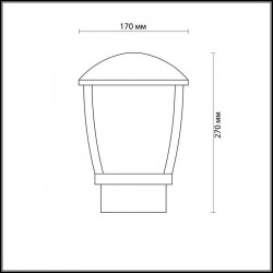 Уличный светильник Odeon Light Tako 4051/1B