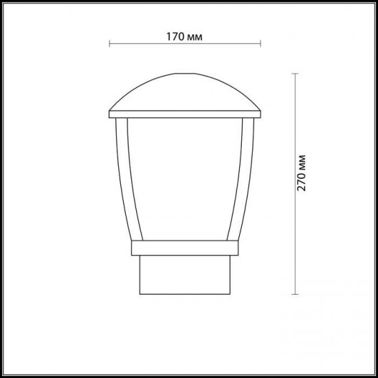 Уличный светильник Odeon Light Tako 4051/1B