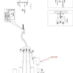 Подвесная люстра Odeon Light Lorita 2719/6