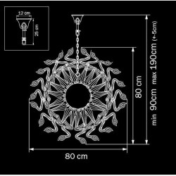 Подвесная люстра Lightstar Medusa 890180