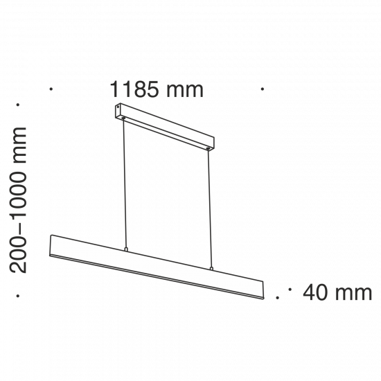 Подвесной светильник Maytoni Step P010PL-L30G3K