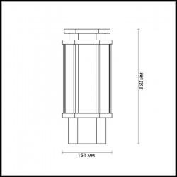 Уличный светильник Odeon Light Gino 4048/1B