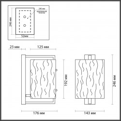 Настенный светильник Odeon Light Elegante 4888/1W