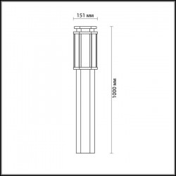 Уличный светильник Odeon Light Gino 4048/1F