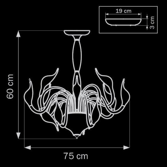 Потолочная люстра Lightstar Cigno Collo Bk 751027