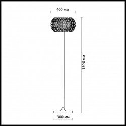 Торшер Odeon Light Crista 1606/6F