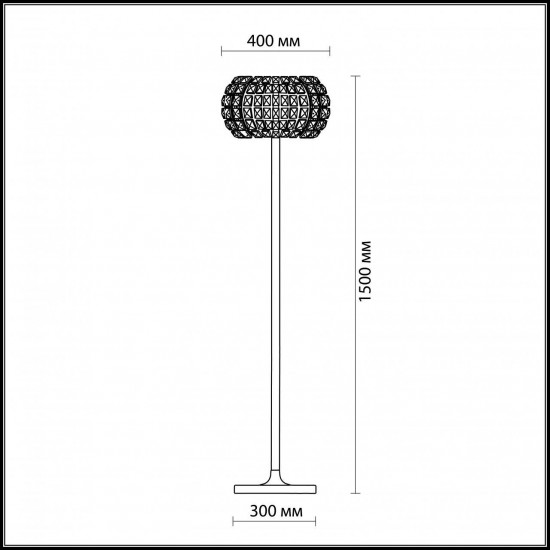 Торшер Odeon Light Crista 1606/6F