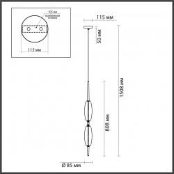 Подвесной светильник Odeon Light Spindle 4792/16L