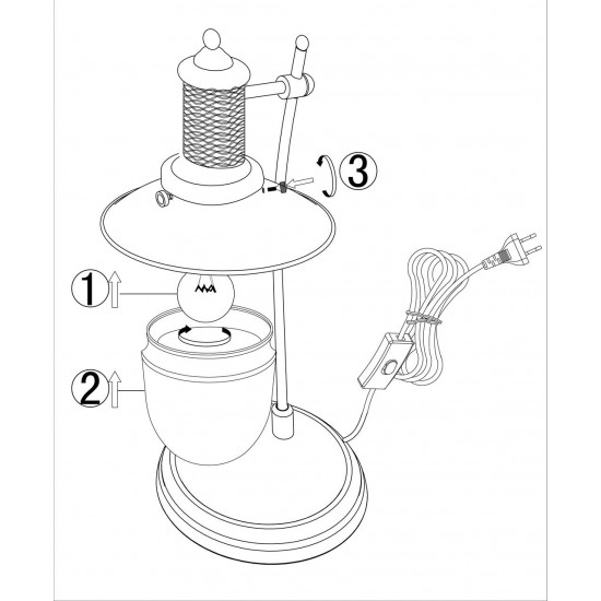 Настольная лампа Odeon Light Tarsu 2617/1T