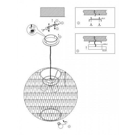 Подвесной светильник Odeon Light Keni 2492/3A