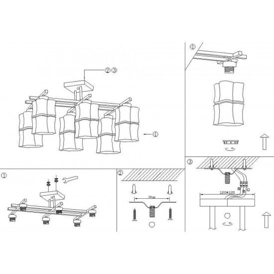 Потолочная люстра Odeon Light Atir 2437/6C