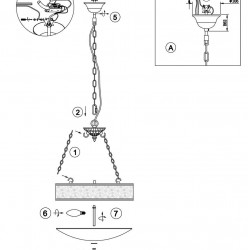 Подвесной светильник Odeon Light Sagitta 2669/4