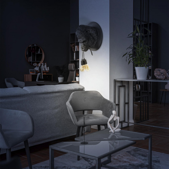 Настенный дизайнерский декоративный светильник Loft It Gorilla 10178 Grey