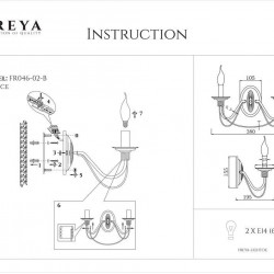 Бра Freya Velia FR2046-WL-02-BR