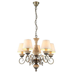 Подвесная люстра Arte Lamp Ivory A9070LM-5AB