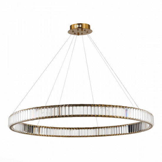 Подвесной светодиодный хрустальный светильник кольцами ST Luce TIVOLI SL1622.313.01