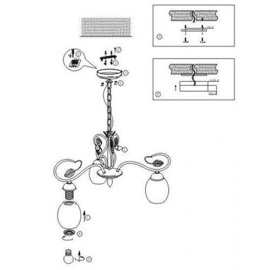 Подвесная люстра Odeon Light Belana 2500/3