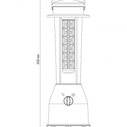 Кемпинговый светодиодный фонарь Elektrostandard Pharos аккумуляторный 368х120 360 лм 4690389049231