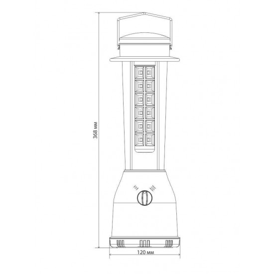 Кемпинговый светодиодный фонарь Elektrostandard Pharos аккумуляторный 368х120 360 лм 4690389049231