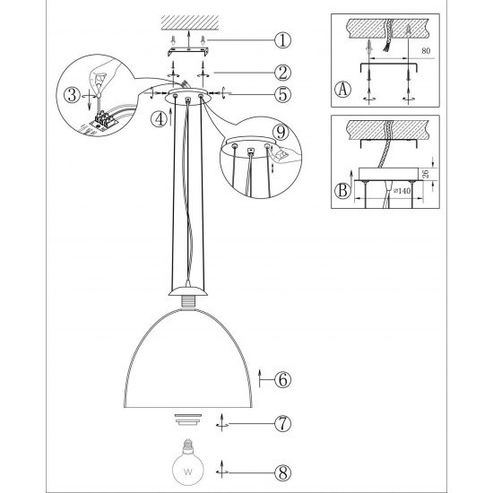 Подвесной светильник Odeon Light Pegor 2507/1