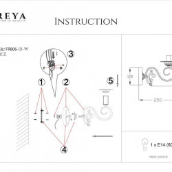 Бра Freya Florence FR2806-WL-01-WG