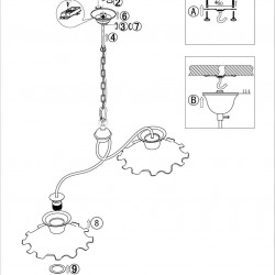 Подвесная люстра Odeon Light Amanda 2621/2