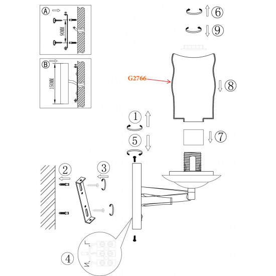 Бра Odeon Light Brin 2766/1W