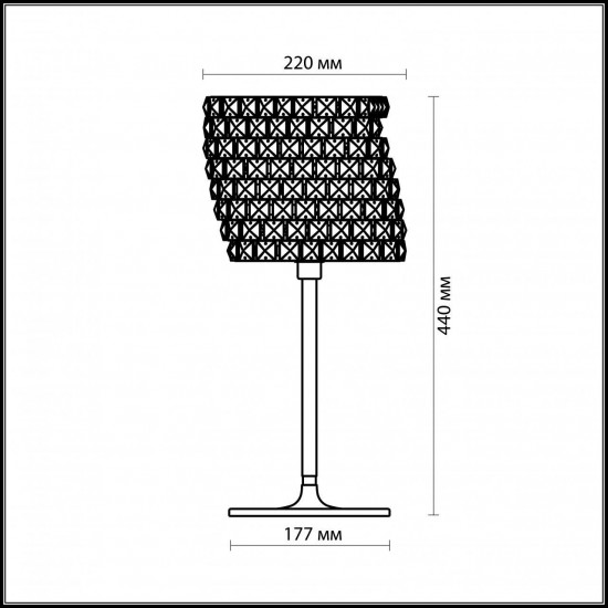 Настольная лампа Odeon Light Astli 2606/1T