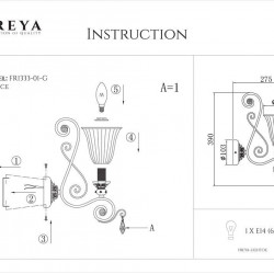 Бра Freya Symphony FR2333-WL-01-BG