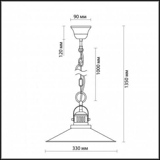 Подвесной светильник Odeon Light Latura 2898/1A