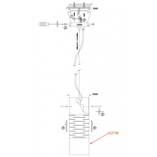 Подвесной светильник Odeon Light Marza 2738/1