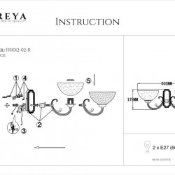 Бра Freya Herbert FR2012-WL-02-BZ