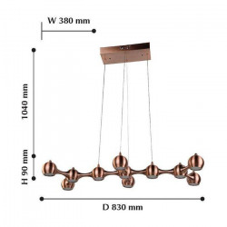 Подвесная светодиодная люстра Favourite Flasks 2223-11P
