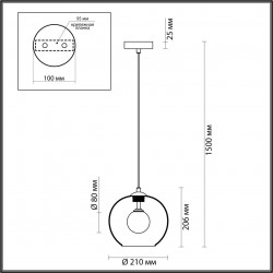 Подвесной светильник Odeon Light LOSTAR 4955/1