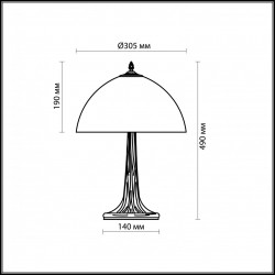 Настольная лампа Odeon Light Flora 2268/1T