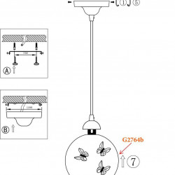 Подвесной светильник Odeon Light Meleta 2764/1A