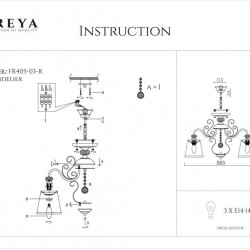 Подвесная люстра Freya Driana FR2405-PL-03-BZ